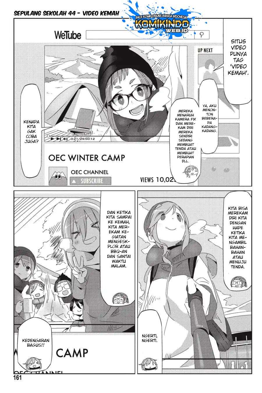 Yuru-Camp chapter 34.5 halaman 4
