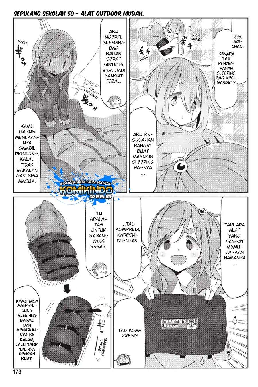 Yuru-Camp chapter 34.5 halaman 17