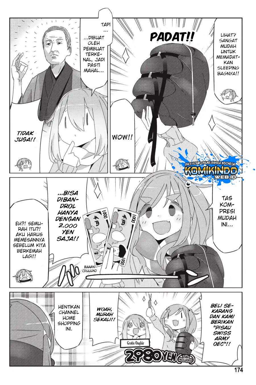 Yuru-Camp chapter 34.5 halaman 18