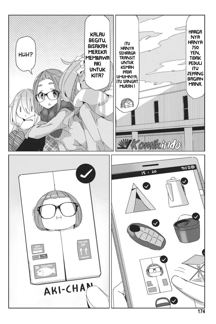 Yuru-Camp Bab 40.5 halaman 17