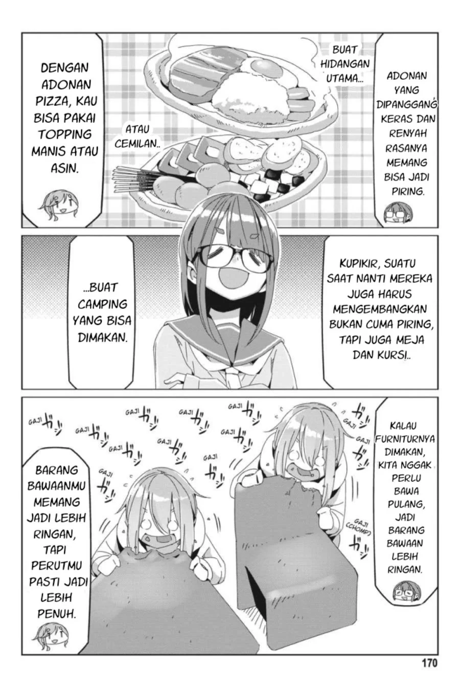 Yuru-Camp chapter 69.5 halaman 12
